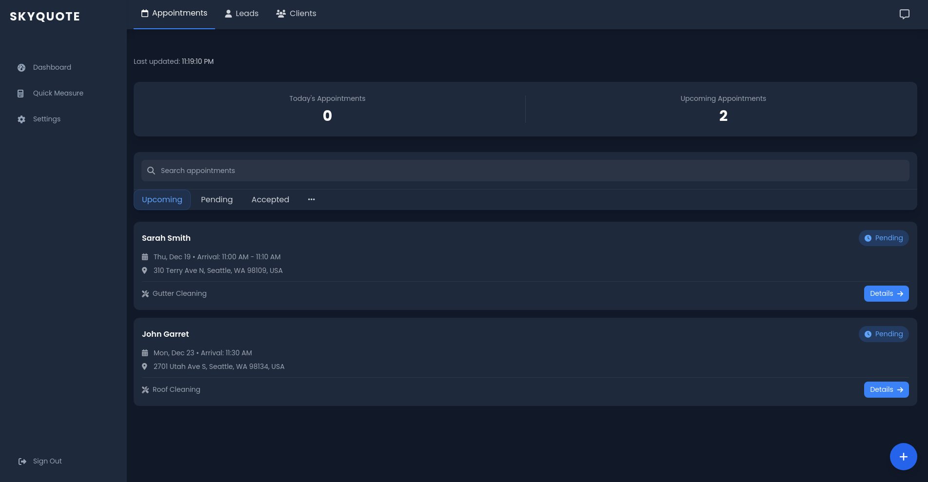 Appointment Dashboard